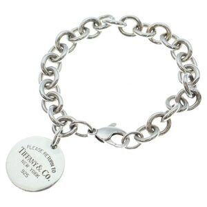 Tiffany & Co. Vintage 💯% Auth Return to Tiffany Round Charm Bracelet w/Box GUC✨